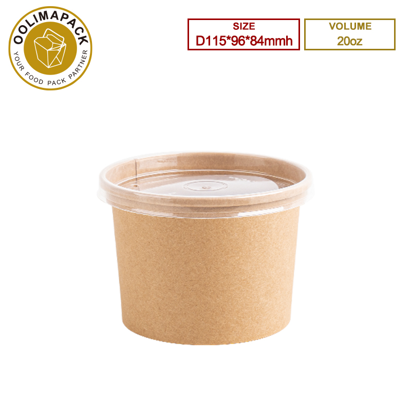 115*96*84mmh 20oz Brown Soup Cup