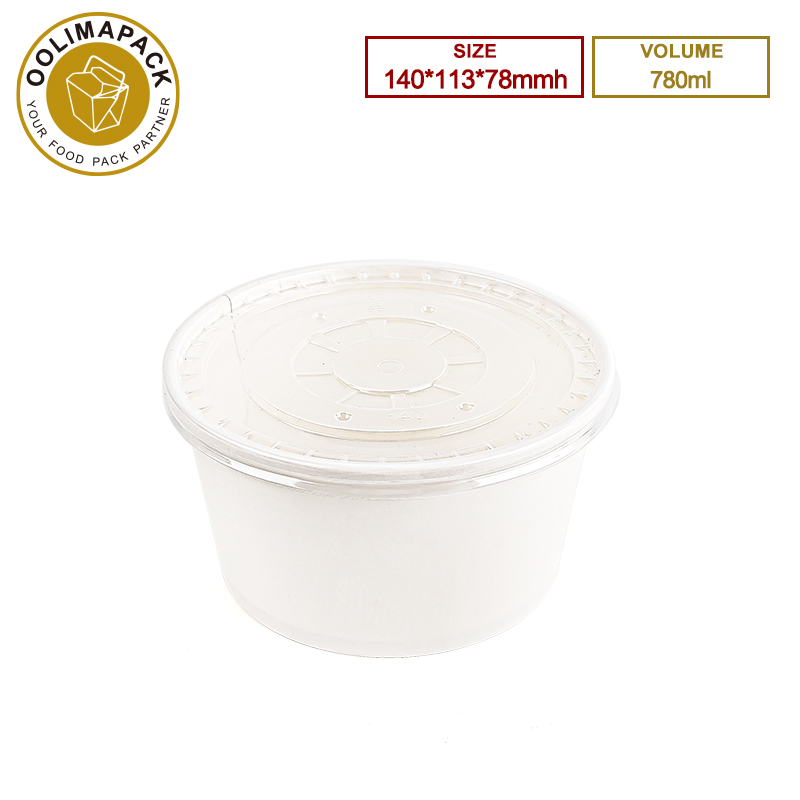 140*113*78mm 780ml Round Salad Bowl