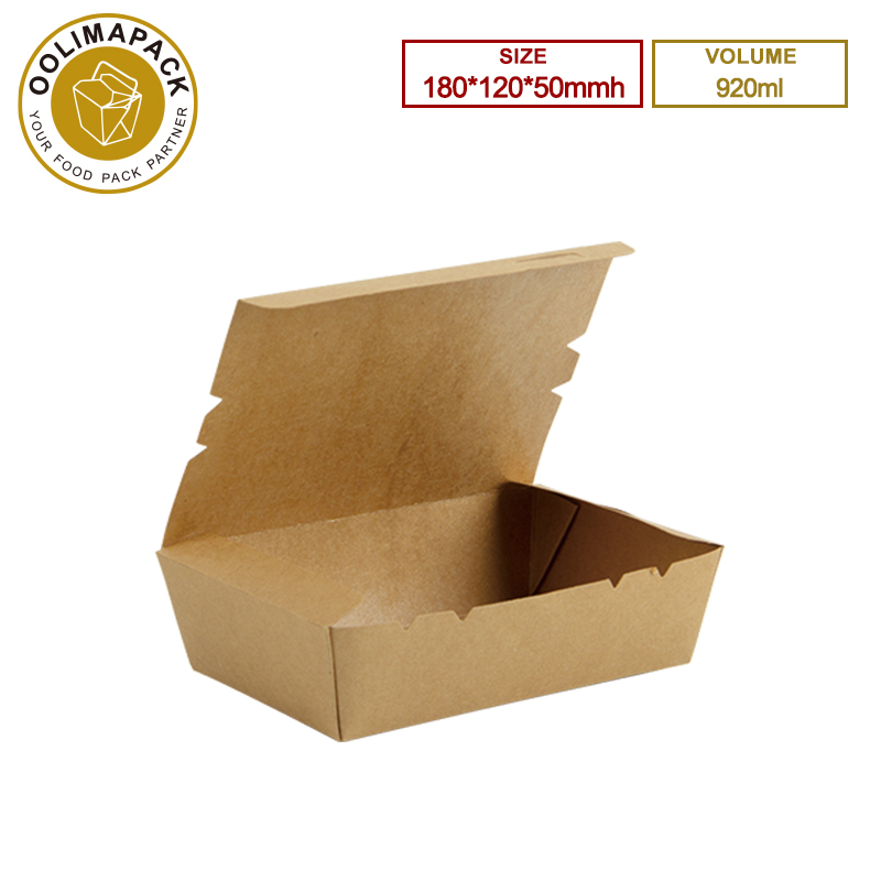 180*120*50mmh 920ml Take Away Box No-Window
