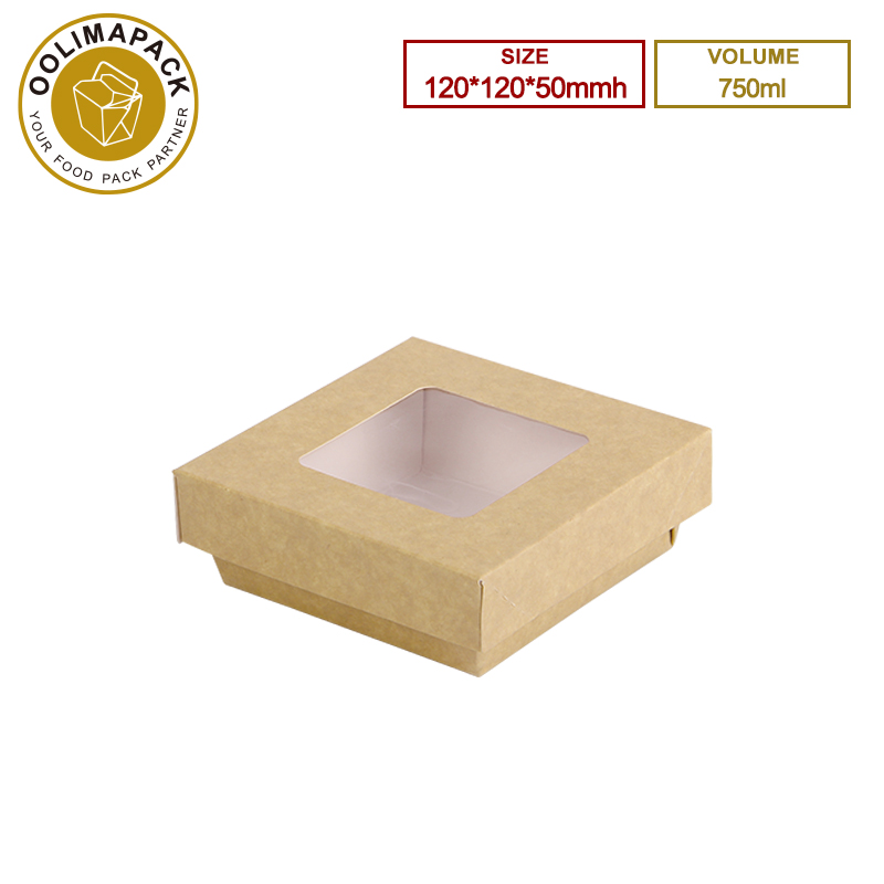 120*120*50mmh 750ml Take Away Box