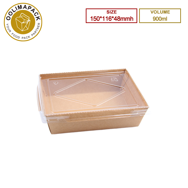 150*116*48mmh 900ml Take Away Box With Lid