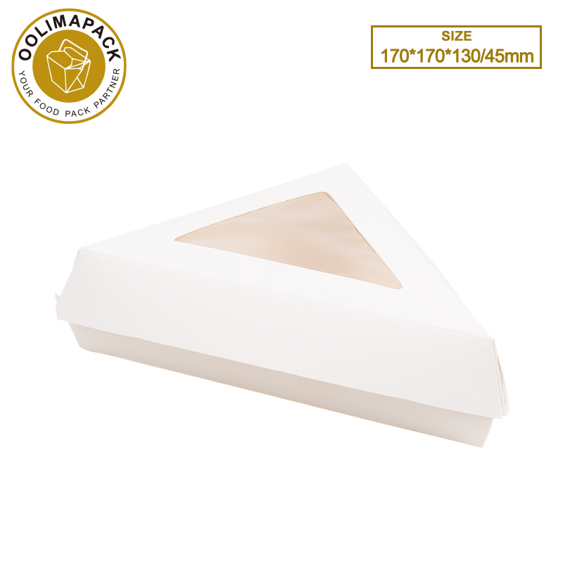 170*170*130/45mm White Triangle Pizza BOX
