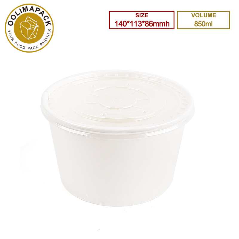 140*113*86mm 850ml Round Salad Bowl