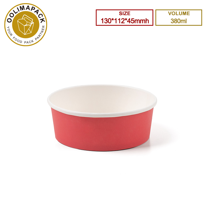 130*112*45mmh 380ml Round Salad Bowl