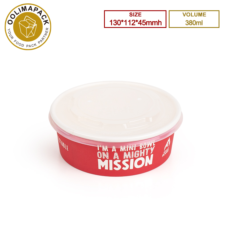 130*112*45mmh 380ml Round Salad Bowl