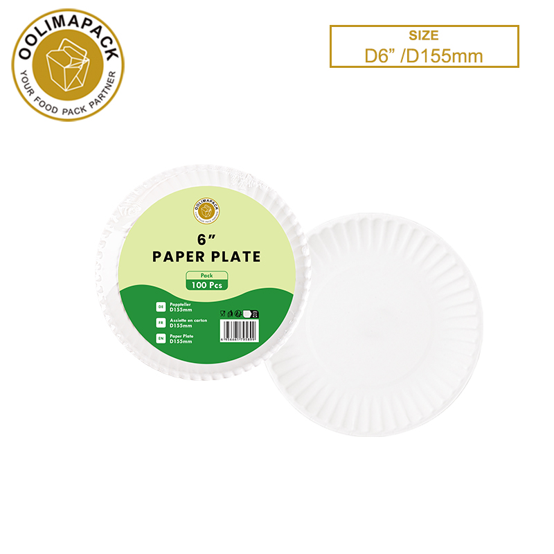 D6” /D155mm Paper plate