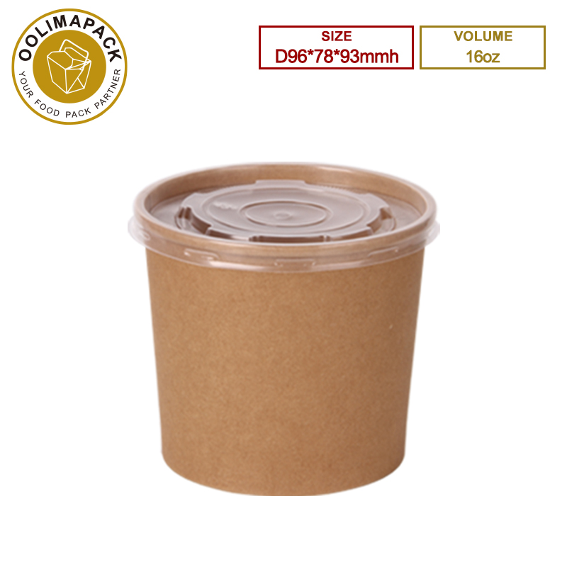 96*78*93mmh 16oz Brown Soup Cup