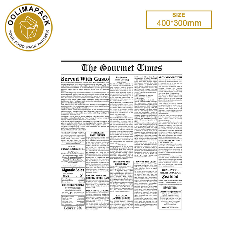 400*300mm Greaseproof paper