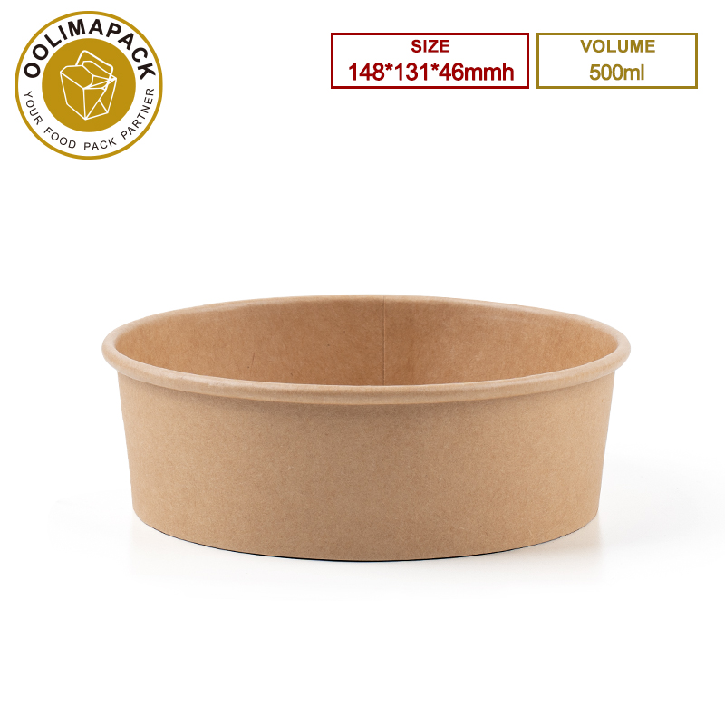 148*131*46mmh 500ml Round Salad Bowl