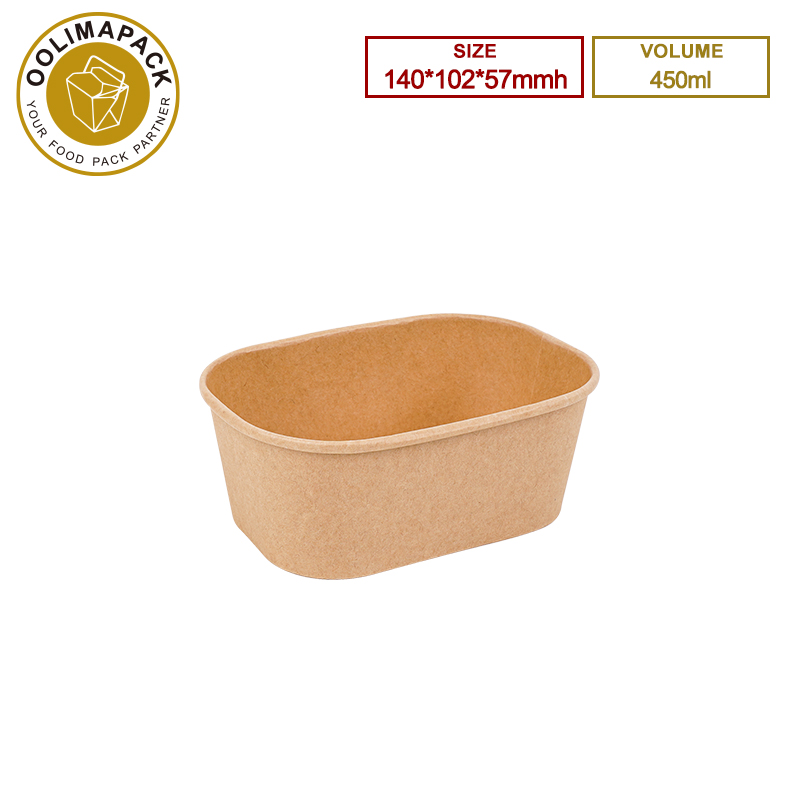 140*102*57mmh 450ml Rectangular Paper Box