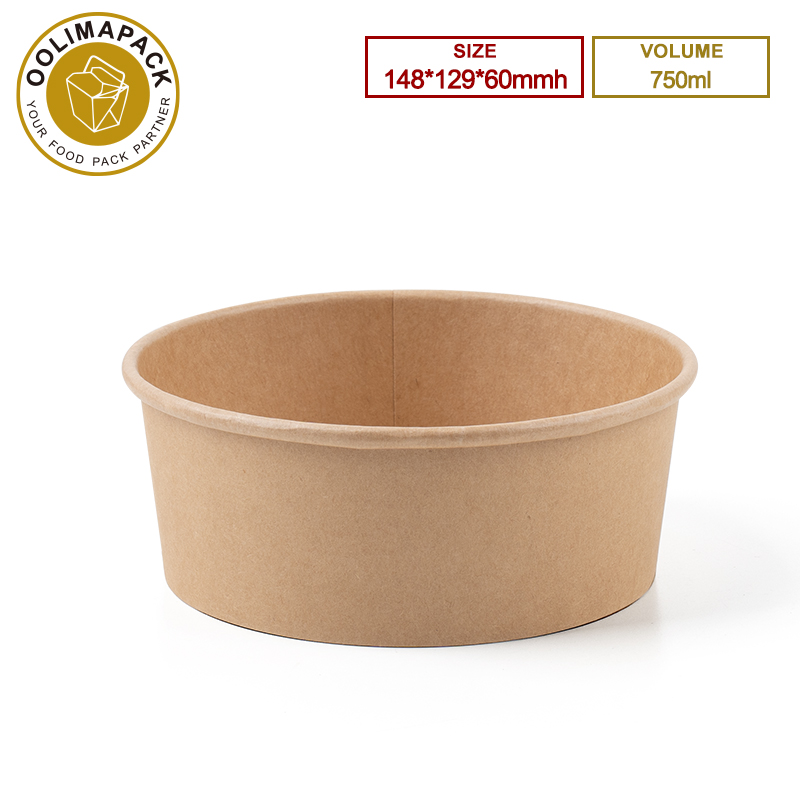 148*129*60mmh 750ml Round Salad Bowl