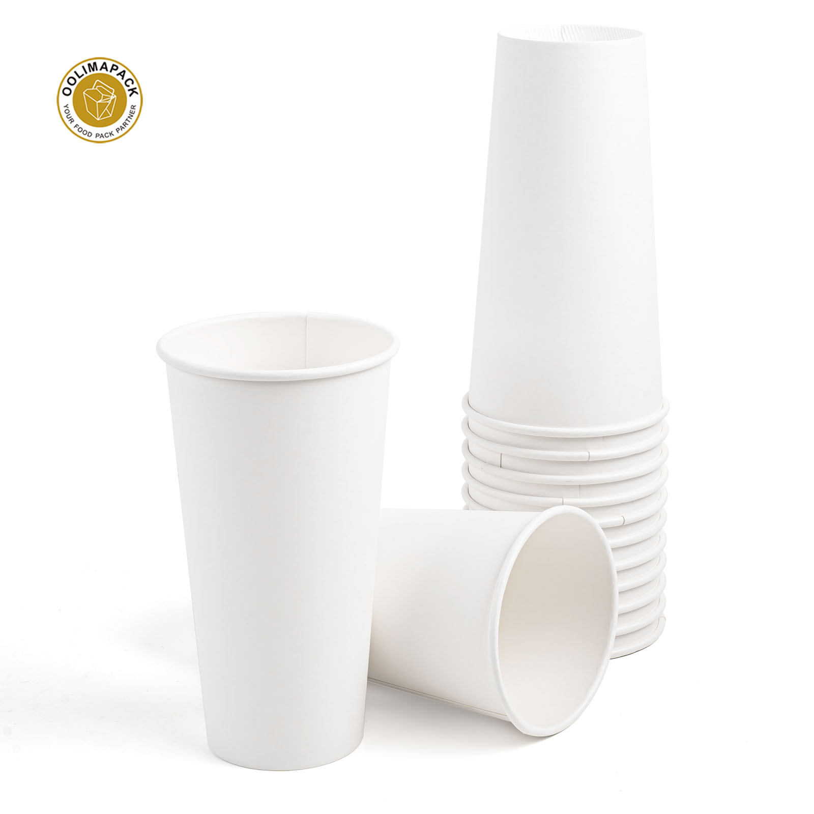 20oz White Paper Cup