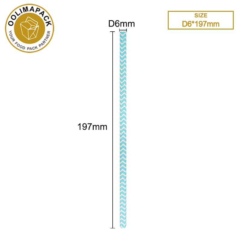 D6*197mm Paper straw