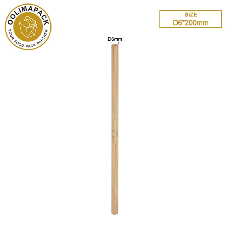 D6*200mm Bamboo straw
