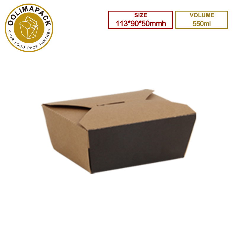 113*90*50mmh Brown 550ml Take Away Box