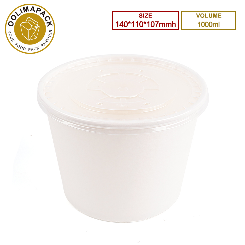 140*110*107mm 1000ml Round Salad Bowl