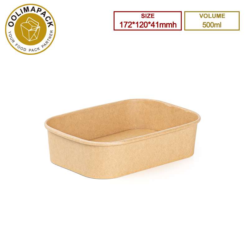 172*120*41mmh 500ml Rectangular Paper Box