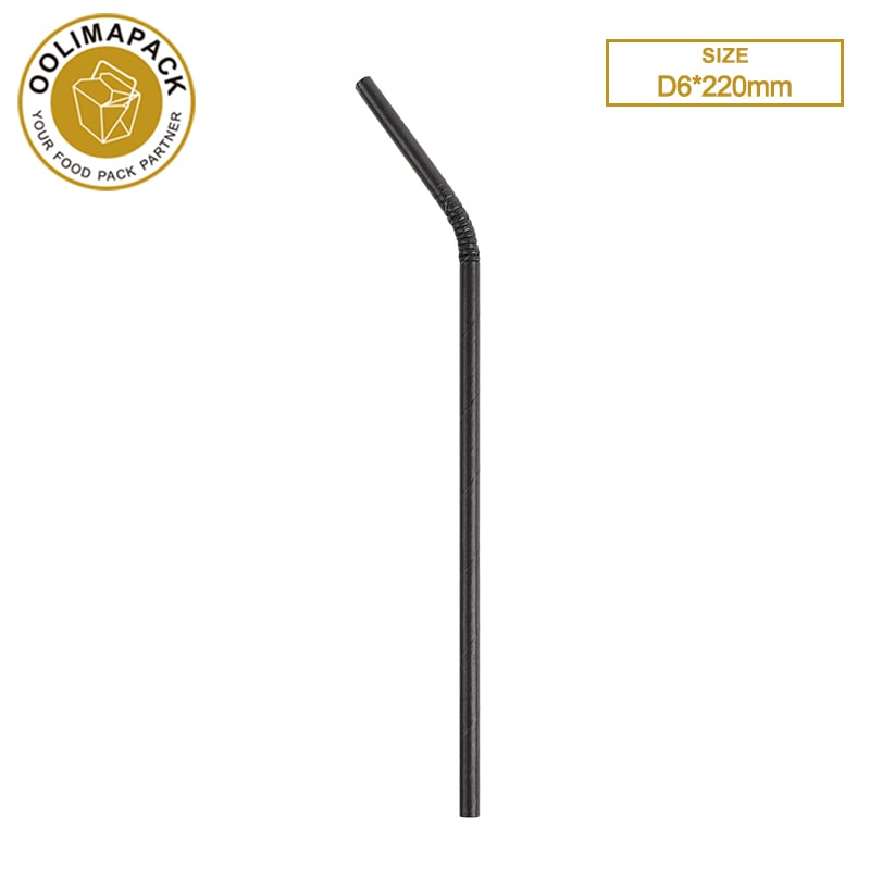 D6*220mm Flexible paper straw