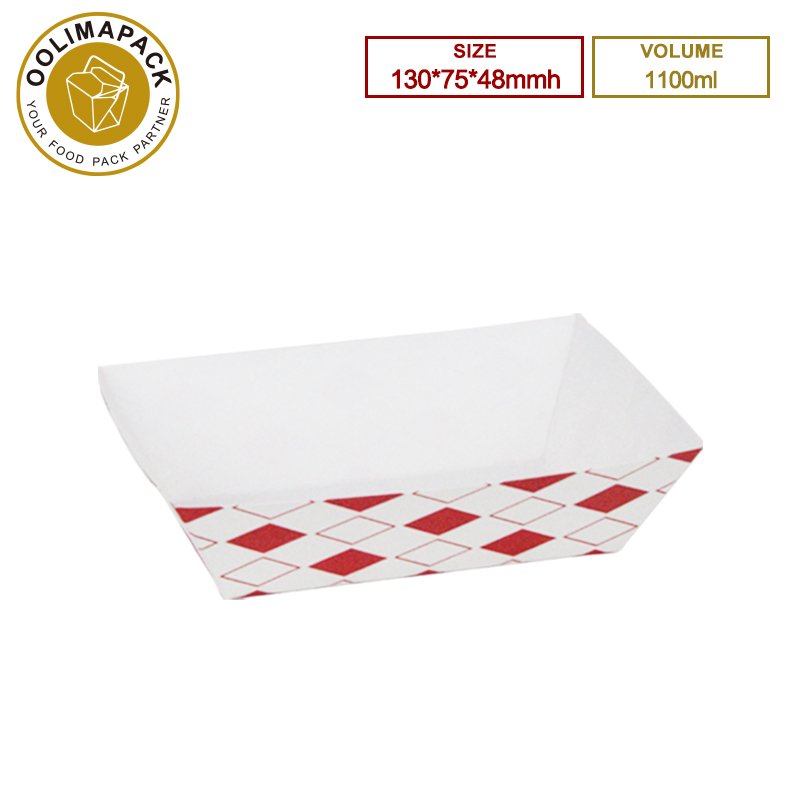 130*75*48mmh 1100ml Food Tray