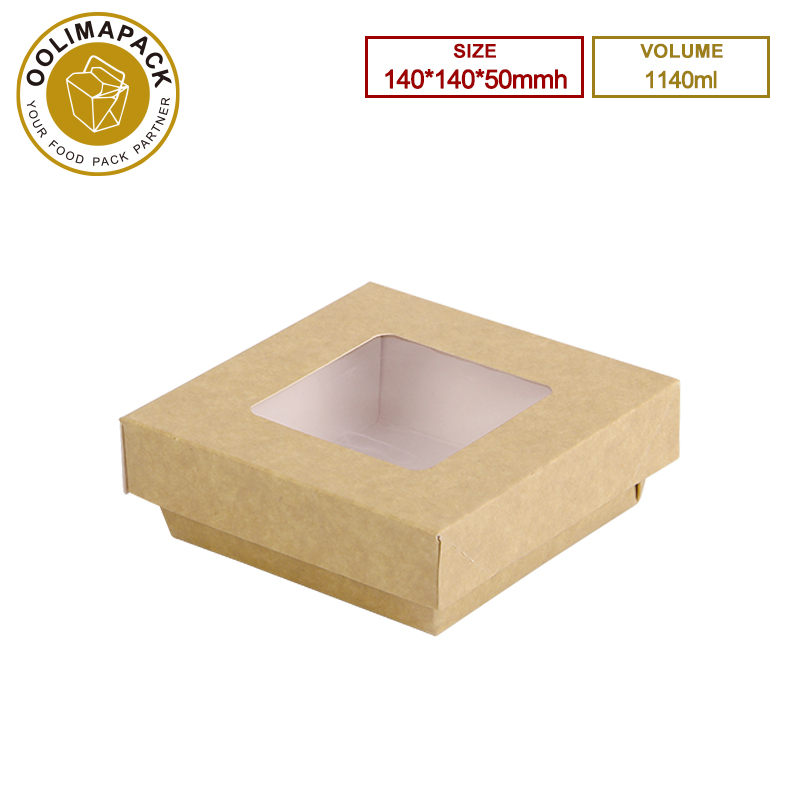 140*140*50mmh 1050ml Take Away Box