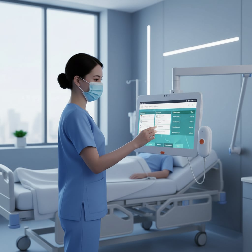 تعزيز كفاءة أجنحة المستشفيات باستخدام الأجهزة اللوحية الذكية للمراقبة الطبية