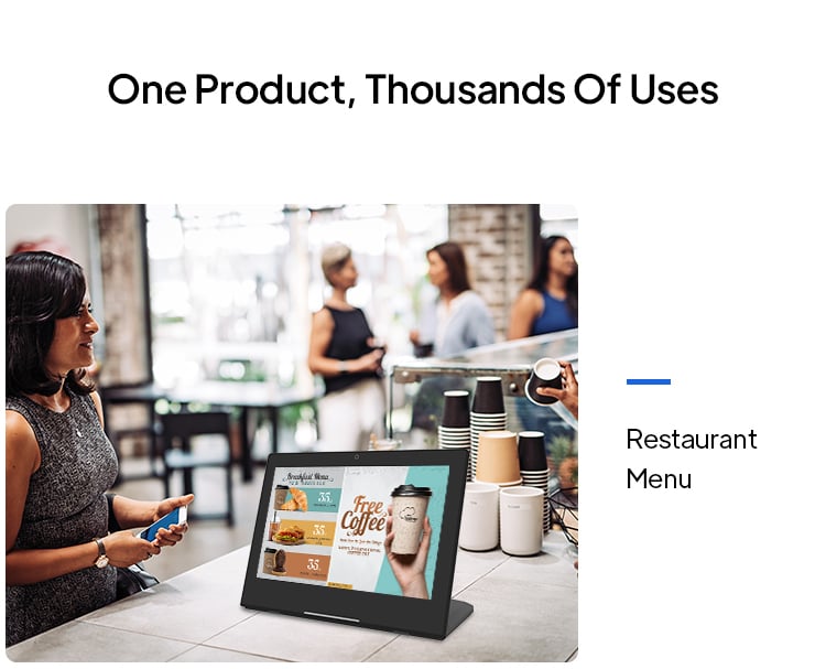 173 inch l shaped android restaurant ordering tablet with poe  nfc for efficient self service-9