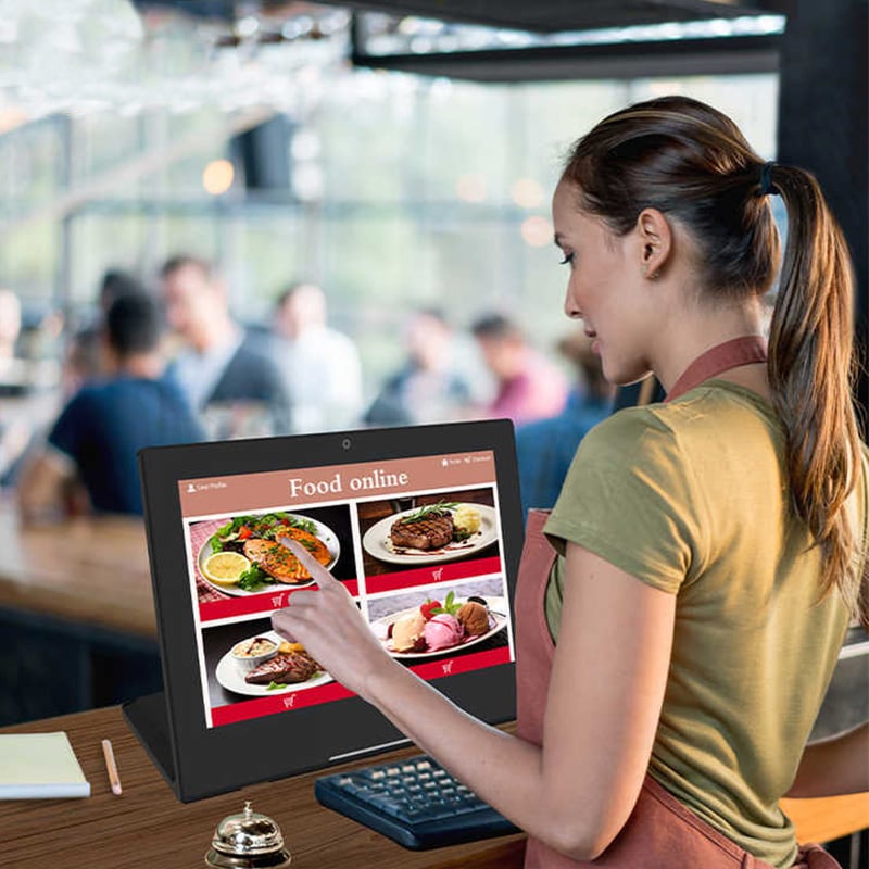 173 inch l shaped android restaurant ordering tablet with poe  nfc for efficient self service-11