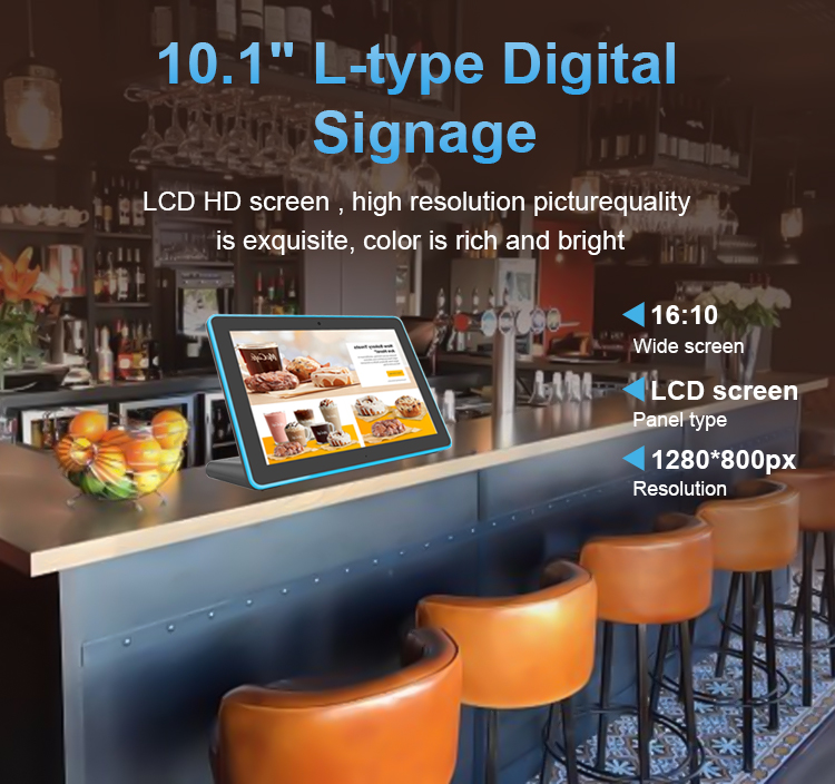 101 inch horizontal android restaurant ordering tablet for self service  digital dining-2