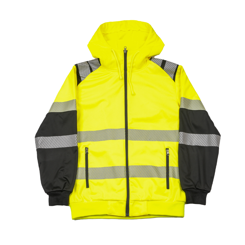 Hög synlighet hoodtröja