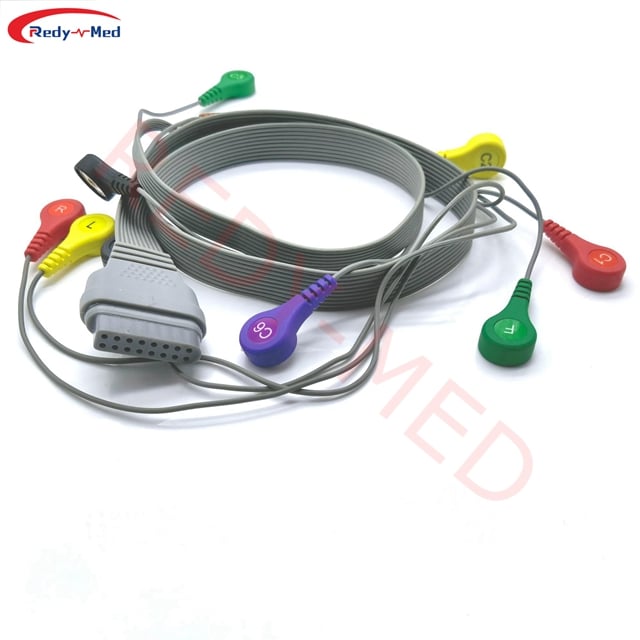 Compatible With Edan SE-2003 SE-2012 10 Lead ECG Holter Cable