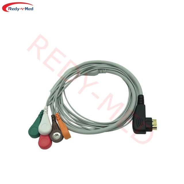 Compatible With DMS 300-3A Holter Recorder Holter Cable,3 Lead/5 Lead/7 Lead/10 Lead Holter Cable