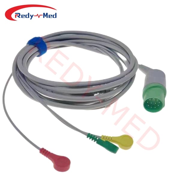 Compatible With Nihon Kohden TEC-7731K, TEC-7700 One-Piece ECG Cable