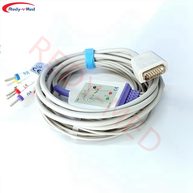 Compatible With NIHON KOHDEN BSM-6501A 5504A, 6151, 6151 10 Lead EKG Cable