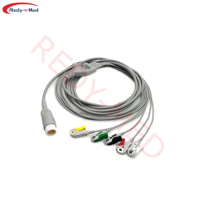 Compatible With Philips MP 60, MP 70 12P 3 Lead 5 Lead One-Piece ECG Cable,M1972A,M1970A,M1977A,M1975A