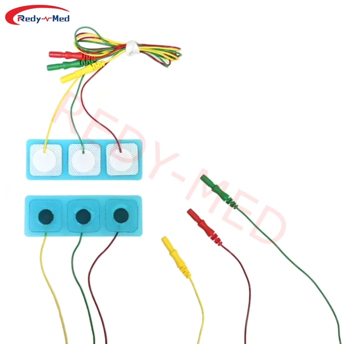 Compatible With GE Radiotranslucent Adhesive Electrode Disposable ECG Leadwire.Pre-wire Adult ECG Electrode