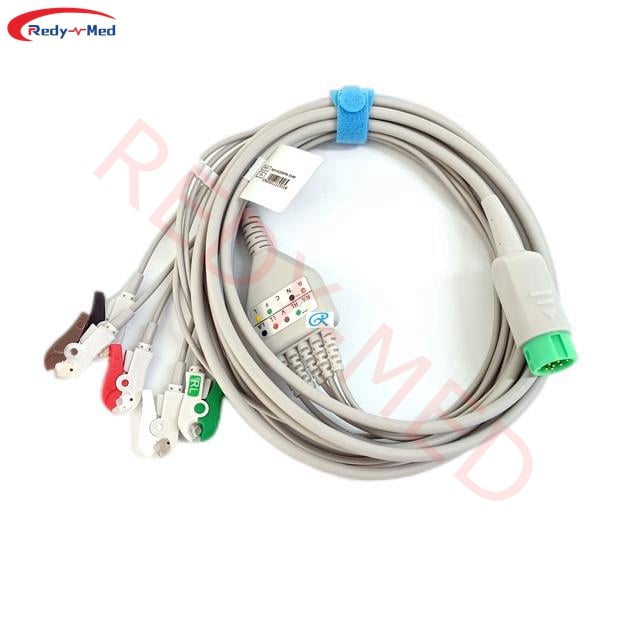 Compatible With Edan X8/X10/X12,iM20 and Elite V series 3 Lead/5 Lead One-Piece ECG Cable