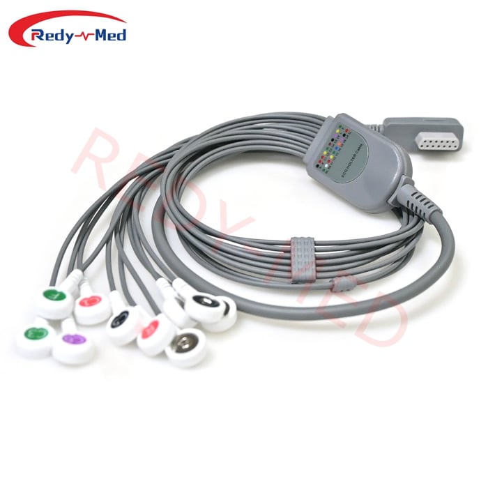 Compatible With Beneware CT-08S CT-083 CT-086S Holter ECG Cable