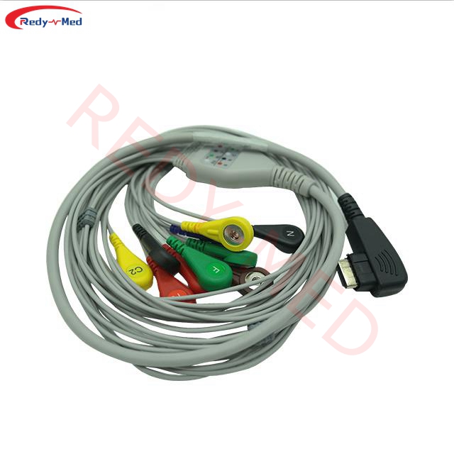 Compatible With DMS 300-3A 300-4A 300-4L 10 Lead Holter Cable
