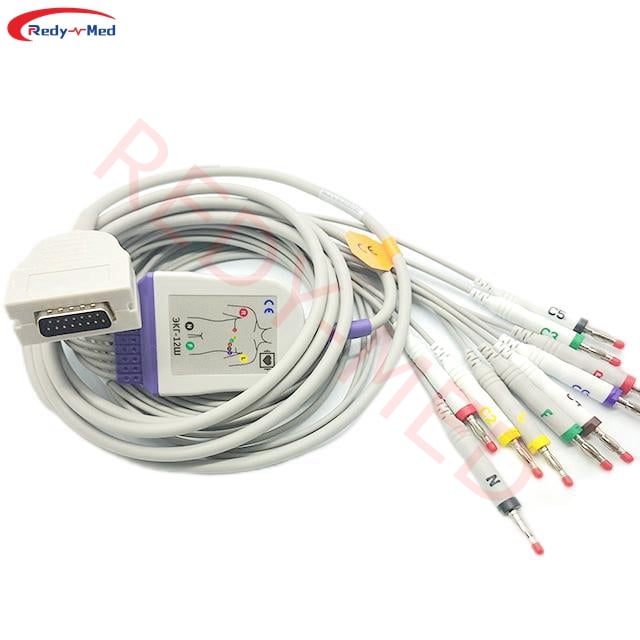 Compatible With Buidick E350, E350I, E550, E560, EK10, Eclipse LE, Elite, Elite II 10 Lead EKG Cable