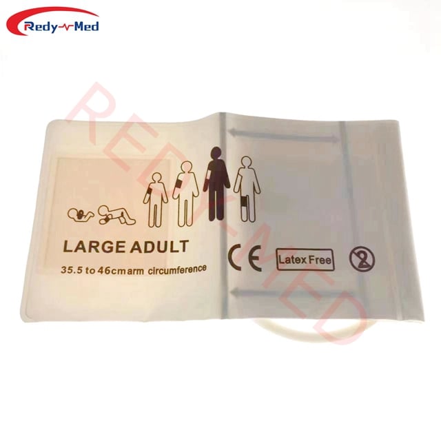 Large Adult Single Tube Disposable Blood Pressure Cuff ,Large Adult Disposable NIBP Cuff