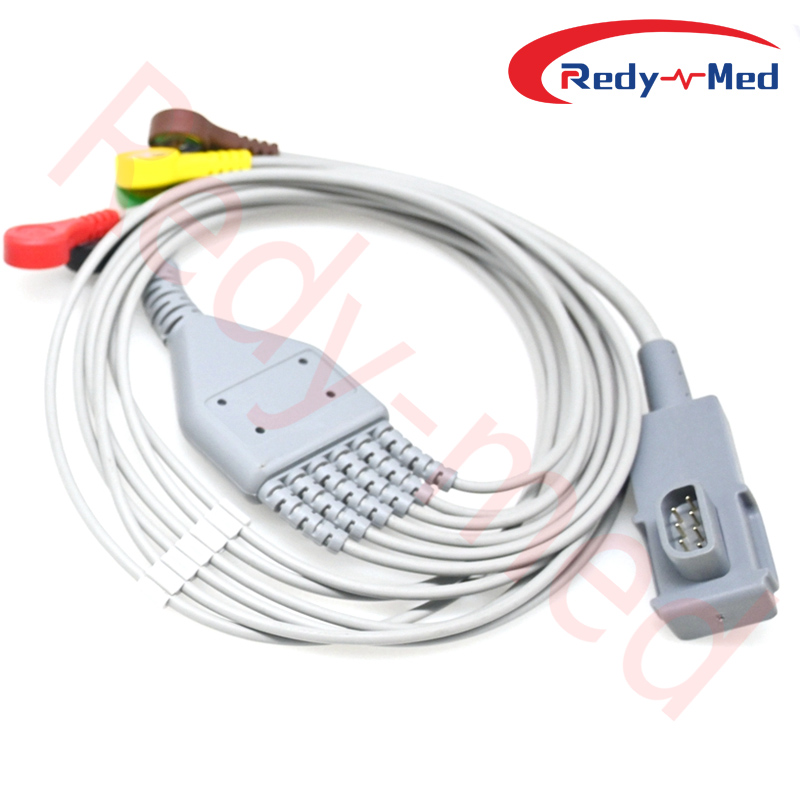 Compatible With Zoll E Series M Series 4 Lead EKG Trunk Cable+ 6 Lead EKG Leadwire