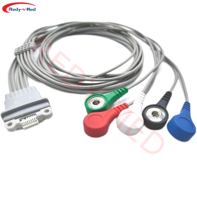 Compatible With Schiller Medilog AR12 Plus / AR4 Plus / FD5 Plus Holter Cable