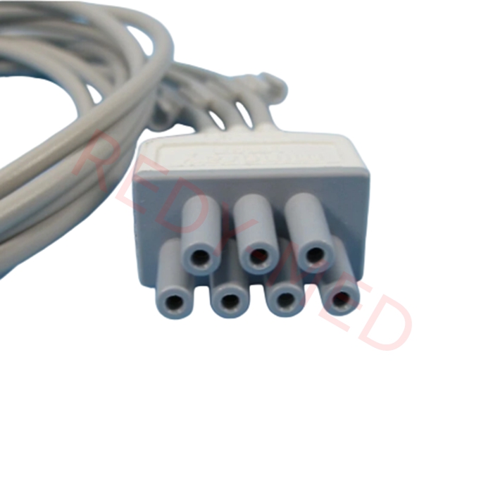 Compatible With Mindray Tel-100 Tel-200 TMS-6016 Telemetry Lead ECG Cable,115-004871-00