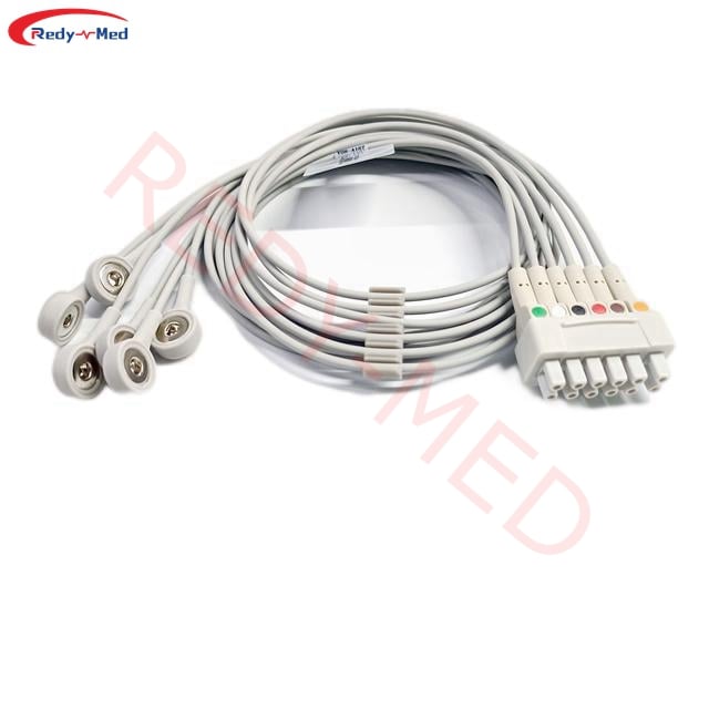 Compatible With GE Marquette Carescape B450 B650 B850 6 Lead ECG Telemetry Leadwire - 421932-001