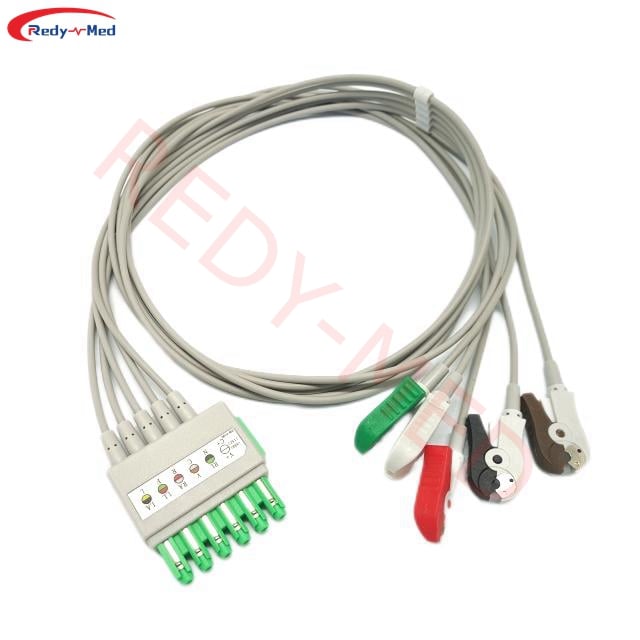 Compatible With Draeger Infinity M300, Infinity M540, MultiMed Plus, MultiMed Plus OR 5 Lead ECG Leadwire,MS16546