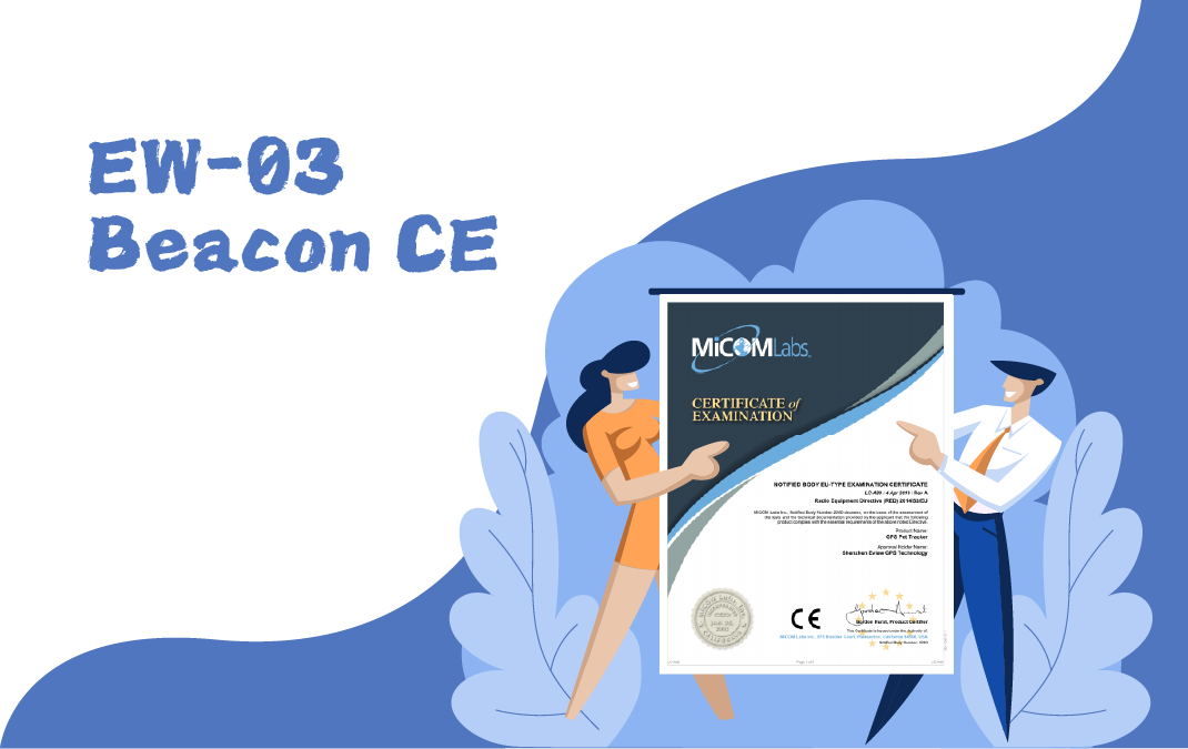 Eview’s EW-03 Beacon Receives CE Certification, Enhancing Indoor Tracking Efficiency for Pet Devices