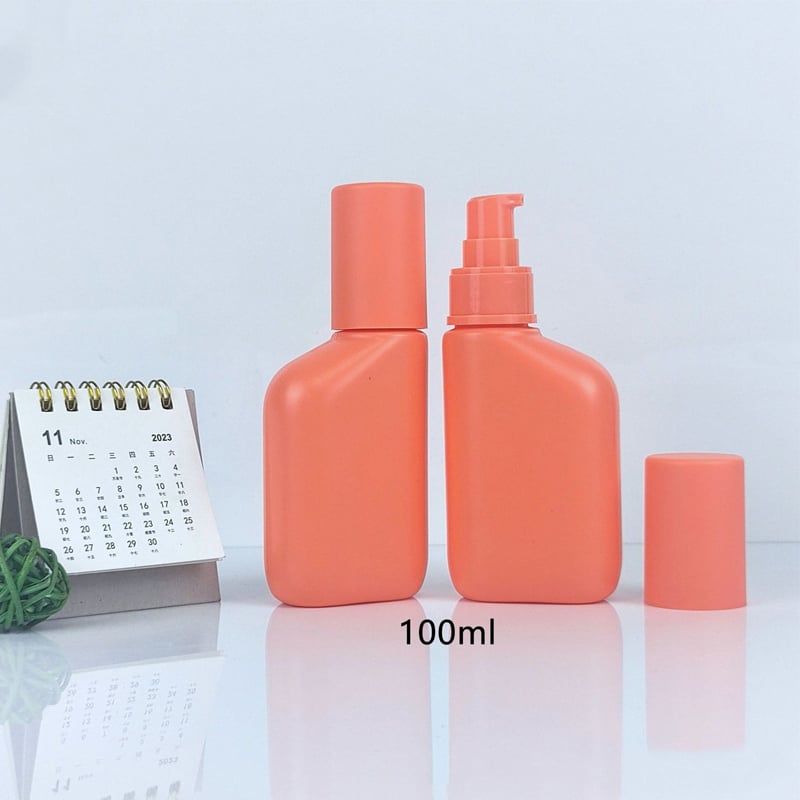 250ml matte frosted pet black plastic pump bottle for shampoo shower gel lotion -3