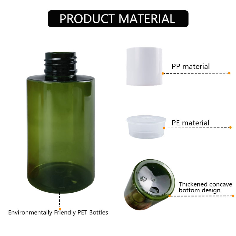100ml pet cosmetic container bottle for skin care lotion toner-0