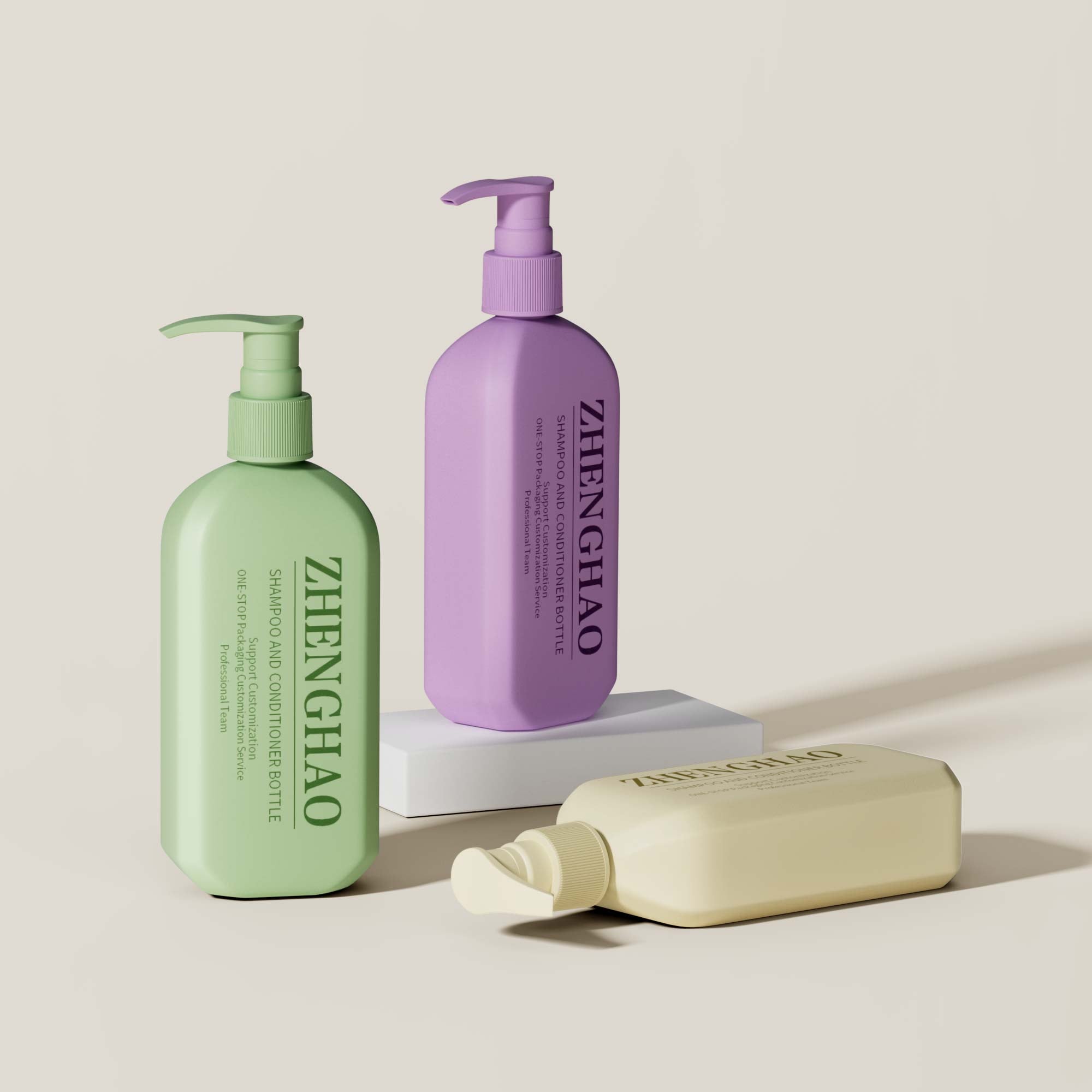 8 oz Shampoo Bottle Packaging -ZH-MB064