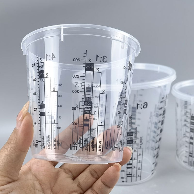 pet clear wide mouth plastic storage jar 250ml 1000ml for food candy spice -3